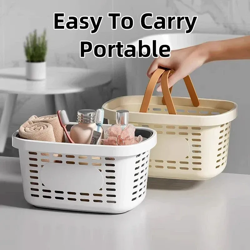Bathroom Storage Basket Handheld Bath Basket Toiletries Organizer Shower Caddy