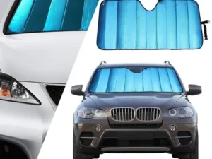 1-Piece Blue 145 x 69 cm Folding Windscreen Sunshade
