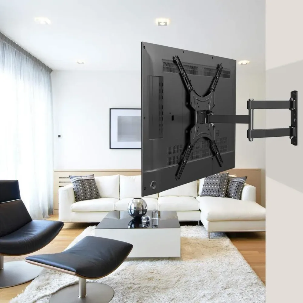 TV Wall Mount Bracket for 32-55 Inch TVs Tilt and Swivel, 1 Piece