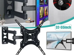 TV Wall Mount Bracket for 32-55 Inch TVs Tilt and Swivel, 1 Piece