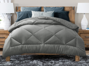 Luxor Australian Made All Season Grey 400GSM Bamboo Blend Quilt Queen