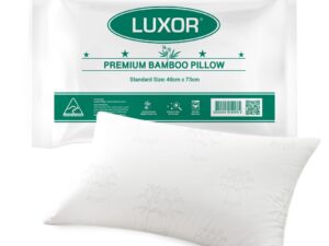 Luxor Australian Made Bamboo Cooling Pillow Standard Size Single Pack