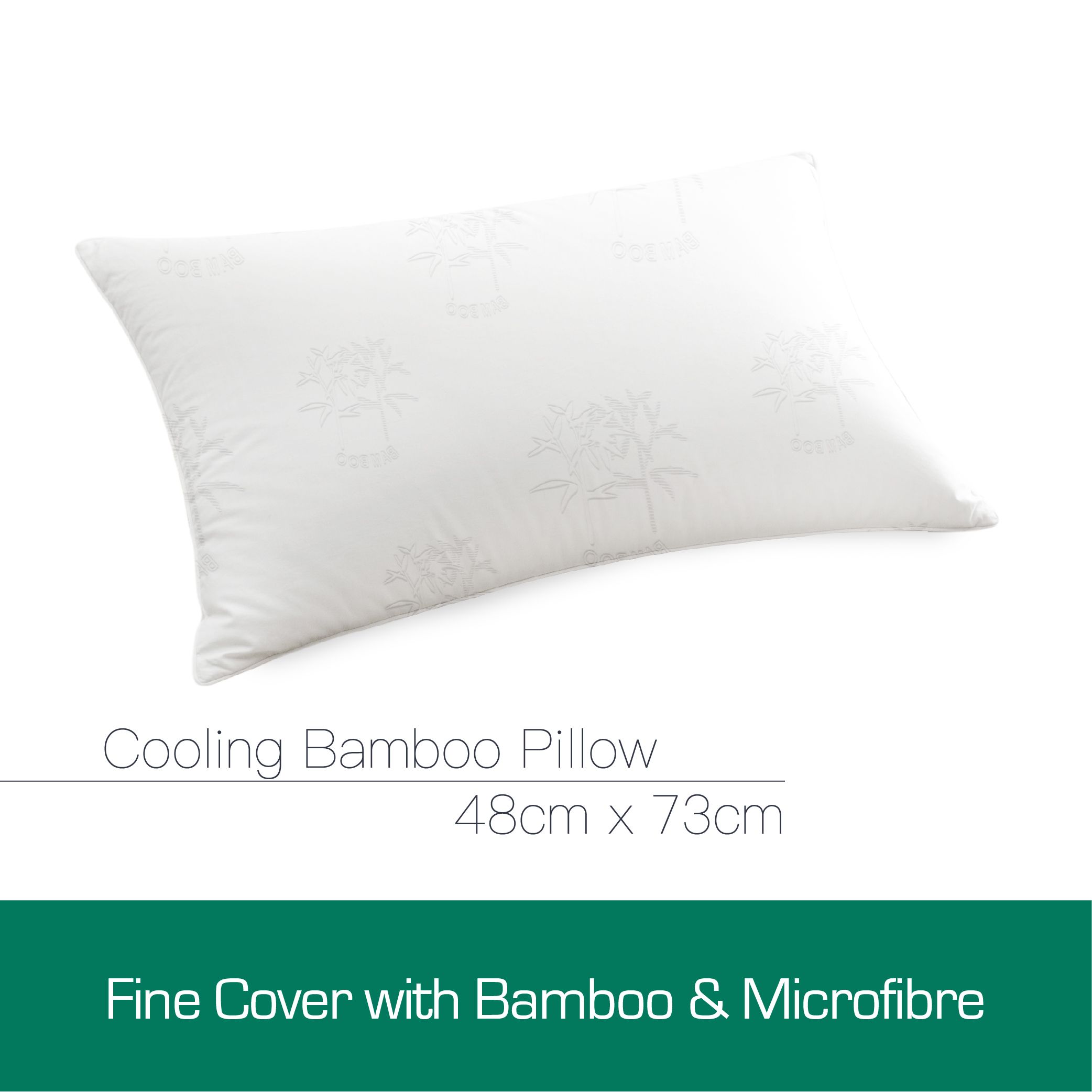Luxor Australian Made Bamboo Cooling Pillow Standard Size Single Pack