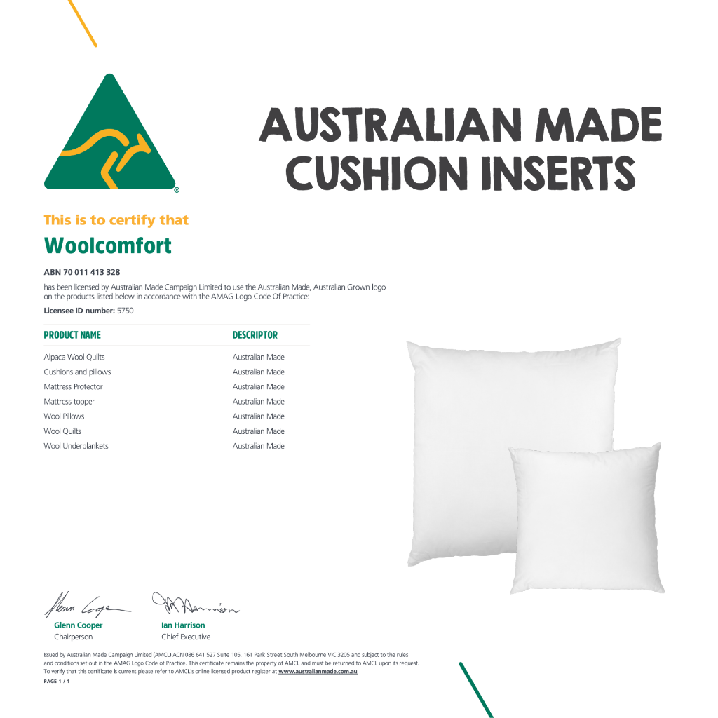Luxor Twin Pack 35x60cm Aus Made Hotel Cushion Inserts Premium Memory Resistant