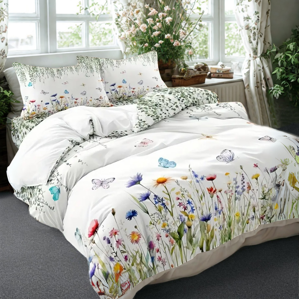 Dreamfields - Butterfly Dreams Quilt Cover Set - (3pcs, King Size)