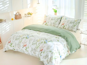 Dreamfields - Green Roost Quilt Cover Set - (3pcs, Double Size)