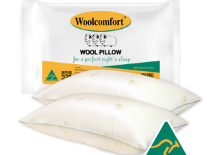 Woolcomfort Aus Made Natural Health Wool Pillow Twin Pack
