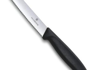 1x Victorinox Standard Wavy Edge Steak and Tomato Knife - Black