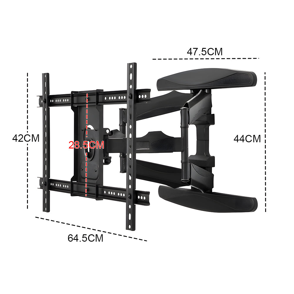 Telescopic Swivel & Tilt TV Monitor Wall Mount Bracket Load up to 85kg Full