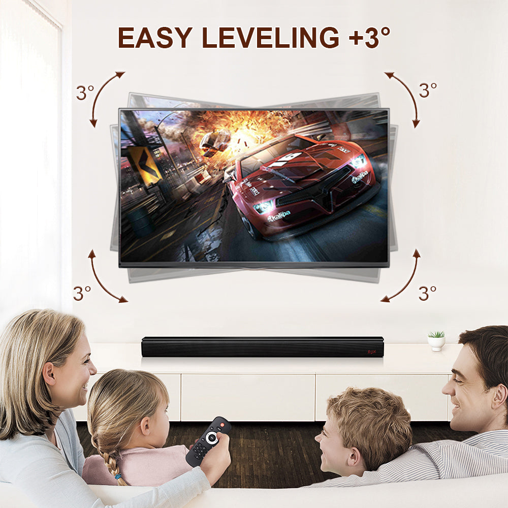 Telescopic Swivel & Tilt TV Monitor Wall Mount Bracket Load up to 85kg Full