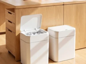 Artiss Rubbish Bin 12L 2-Pack Sensor Kitchen Automatic Motion Touchless White