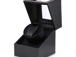 Embellir Watch Winder Box Automatic Single Quiet Carbon Fibre Black