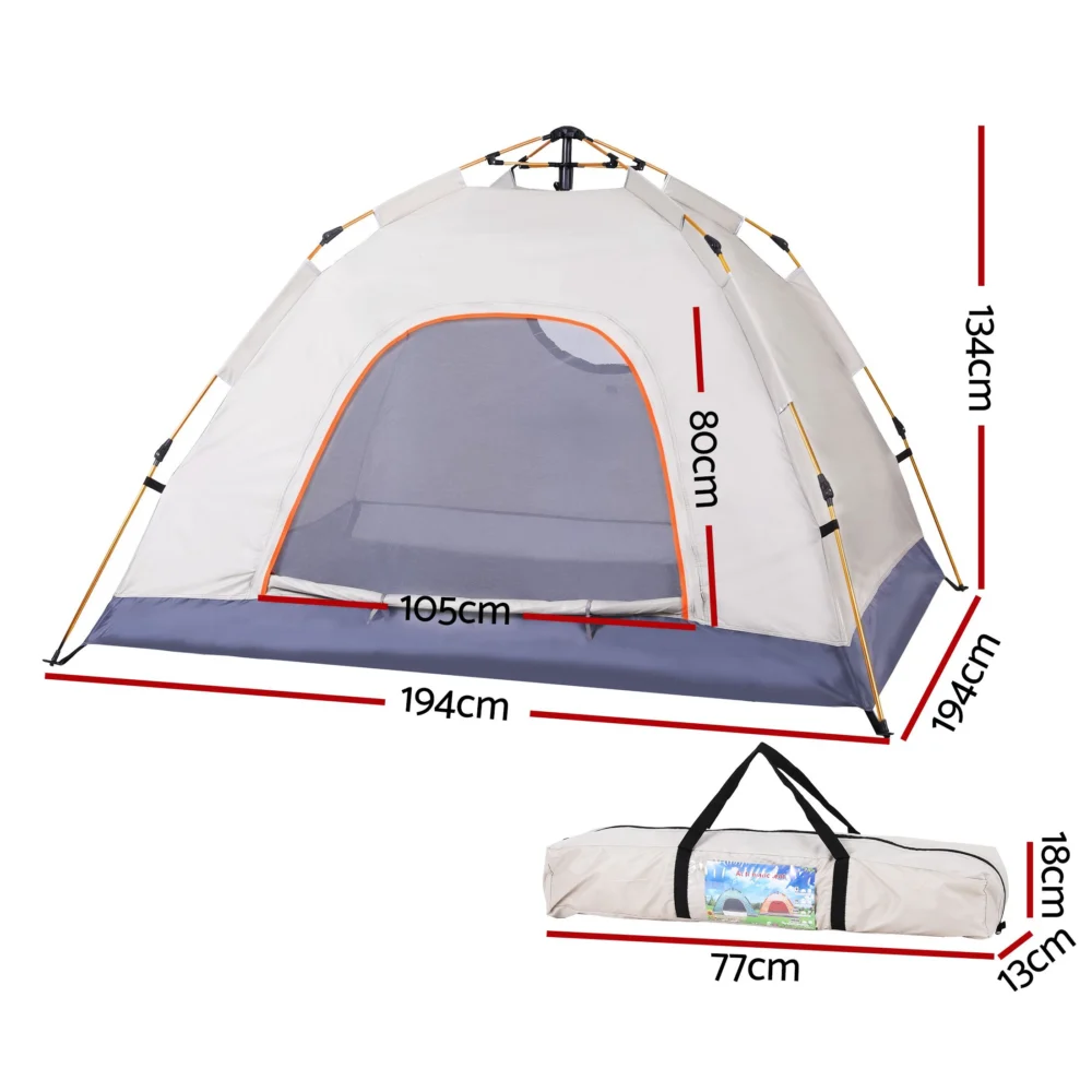 Weisshorn Camping Tent Instant Tent Pop up 2 Person Outdoor Hiking Tents Hiking