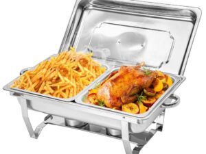 Alston 4.5LX2 Chafing Dish Set, Premium 410 Stainless Steel Buffet Warmer, Bain