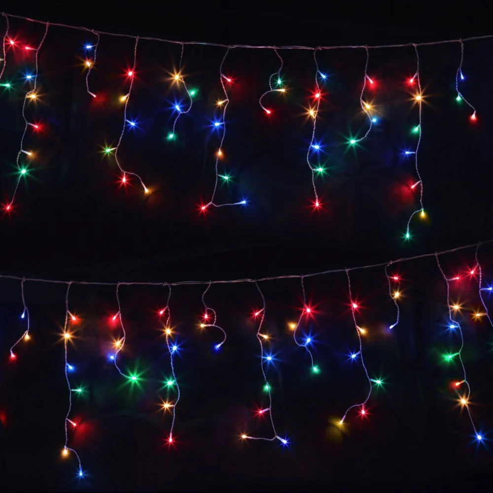 Jingle Jollys 32M Christmas Lights Icicle String Light 960 LED Multi-coloured