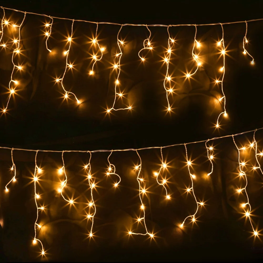 Jingle Jollys 32M Christmas Lights Icicle String Light 960 LED Decor Warm White