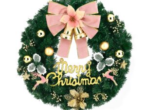 Jingle Jollys Christmas Wreath 60CM Garland Flowers Baubles Party Decorations