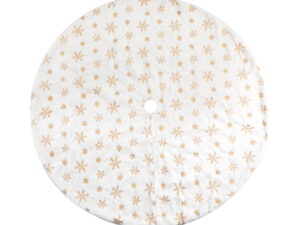Jingle Jollys Christmas Tree Skirt 120cm Snowflake Ornaments Xmas Decorations