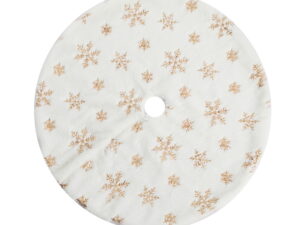 Jingle Jollys Christmas Tree Skirt 90cm Snowflake Ornaments Xmas Decorations