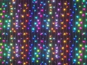 Jingle Jollys 6x3m Christmas Curtain Lights 960 LED RGB Remote Hanging Fairy