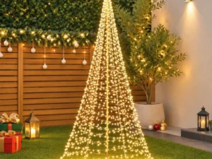 Jingle Jollys Solar Christmas Tree 3.6m 800 LED Net Lights Xmas Trees Decoration