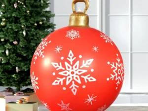 Jingle Jollys Christmas Inflatable Ball Bauble 60cm Outdoor Decoration Red