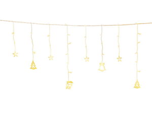 Jingle Jollys 3M Christmas Icicle Lights String Lights 138 LED Warm White