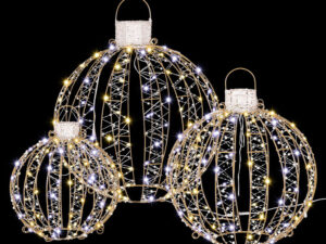 Jingle Jollys Christmas Lights 360 LED Fairy Light 3pcs Ball Decorations Set