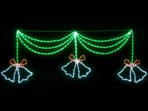 1.8M Christmas Lights 288 LED Bell Motif Light Decorations Jingle Jollys