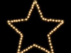 Jingle Jollys Christmas Lights 50cm Star 70 LED Xmas Decorations