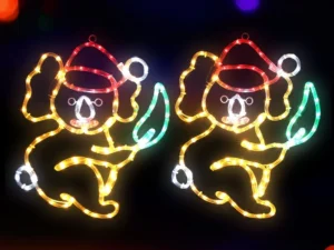 Jingle Jollys Christmas Lights LED Koala Xmas Decoration Home 2 Pcs