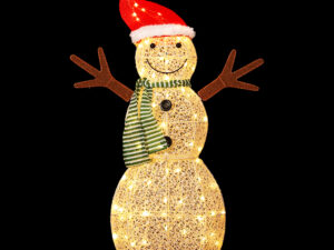 Jingle Jollys Christmas Lights 97cm Snowman 80 LED Decorations