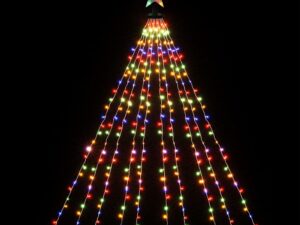Jingle Jollys 2.5M Christmas Lights Waterfall String Light 300 LED Star Topper