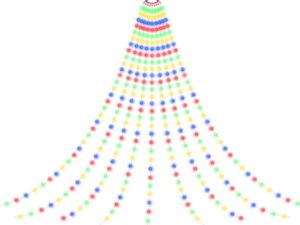 Jingle Jollys 3.8M Christmas Lights Waterfall String Light 340 LED