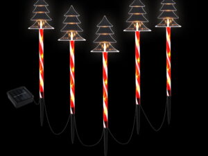 Jingle Jollys 5 PCS Christmas Lights Path Ground Light Garden Decorations 25 LED