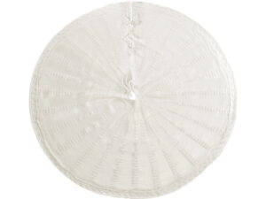Jingle Jollys Christmas Tree Skirt 90cm Knitted Fabric Xmas Ornament Decor Beige