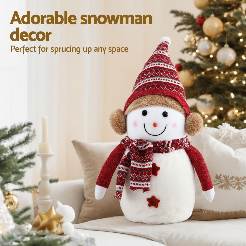 Jingle Jollys 60cm Christmas Snowman Decoration Handicraft Tabletop Ornaments