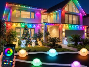 Jingle Jollys 15M Christmas Lights Permanent String Eaves Light 36 LED