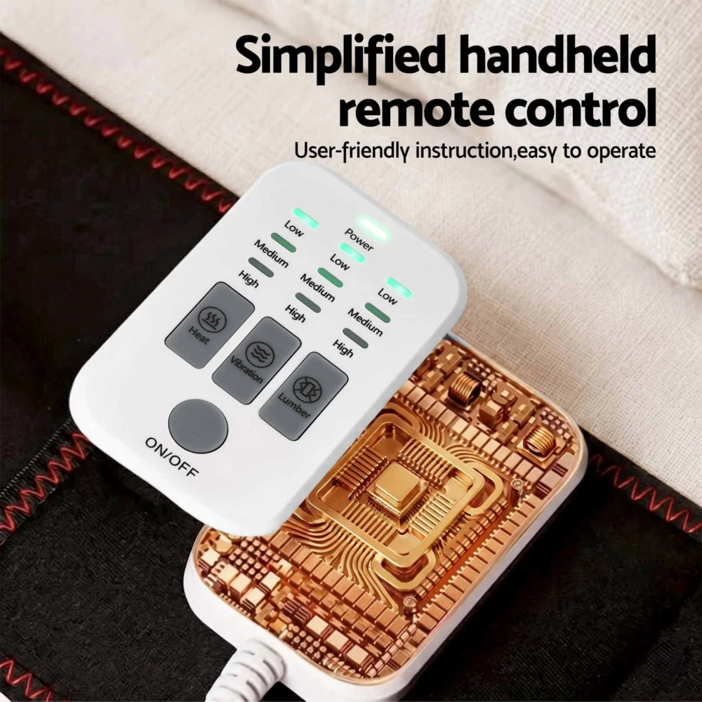Livemor Back Massager for Sciatica Relief, Airbag Traction & Heat Lumbar Support