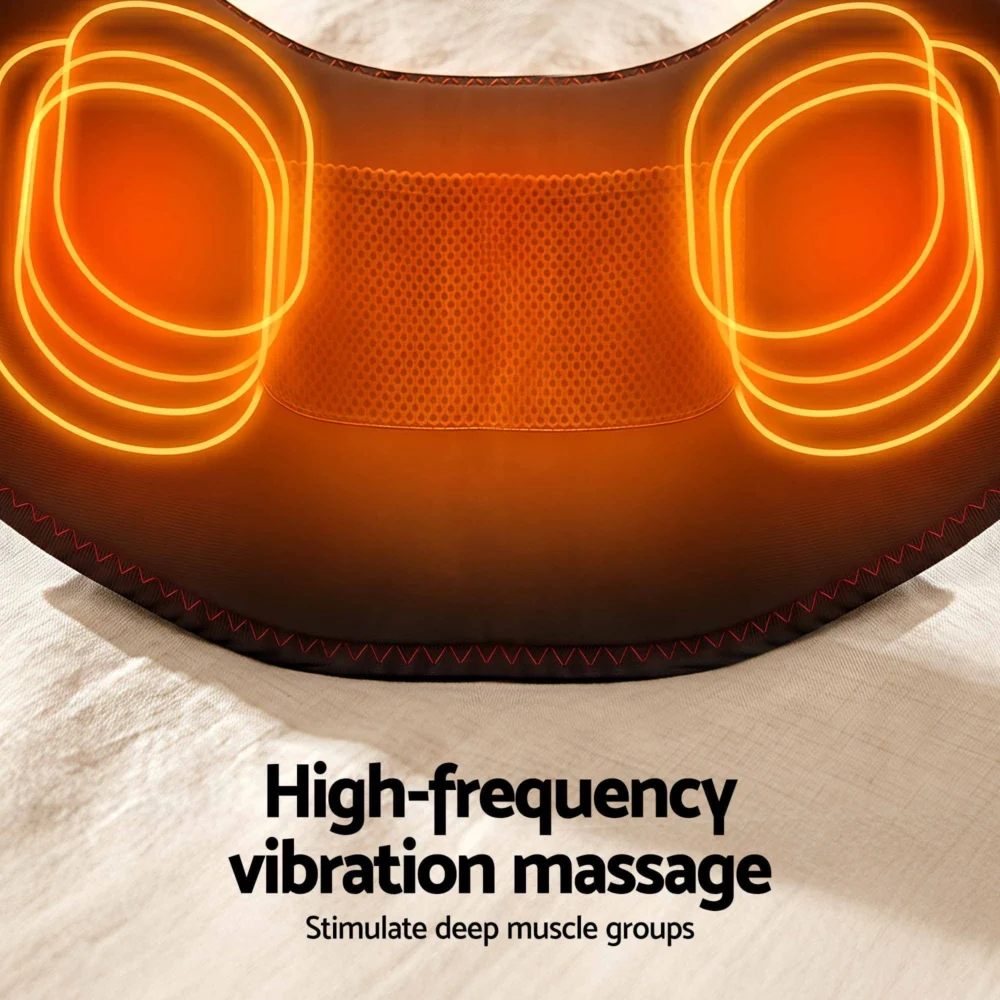 Livemor Back Massager for Sciatica Relief, Airbag Traction & Heat Lumbar Support