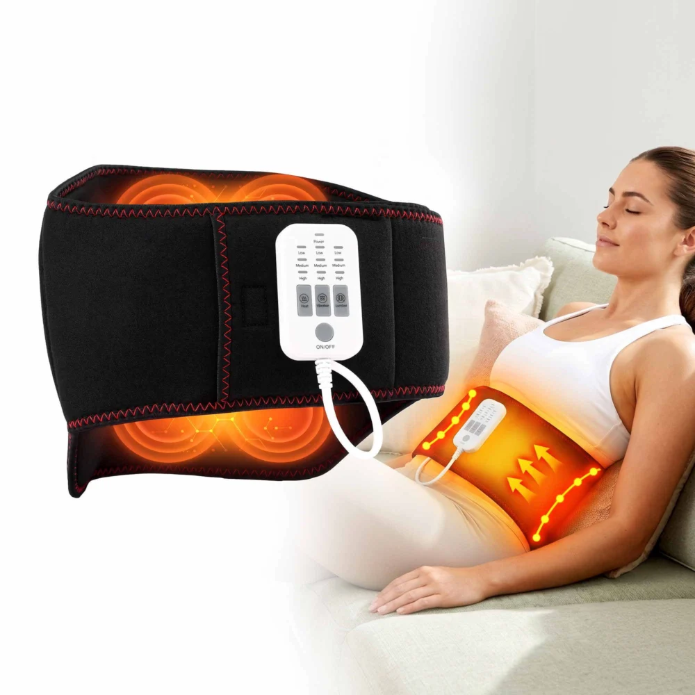 Livemor Back Massager for Sciatica Relief, Airbag Traction & Heat Lumbar Support