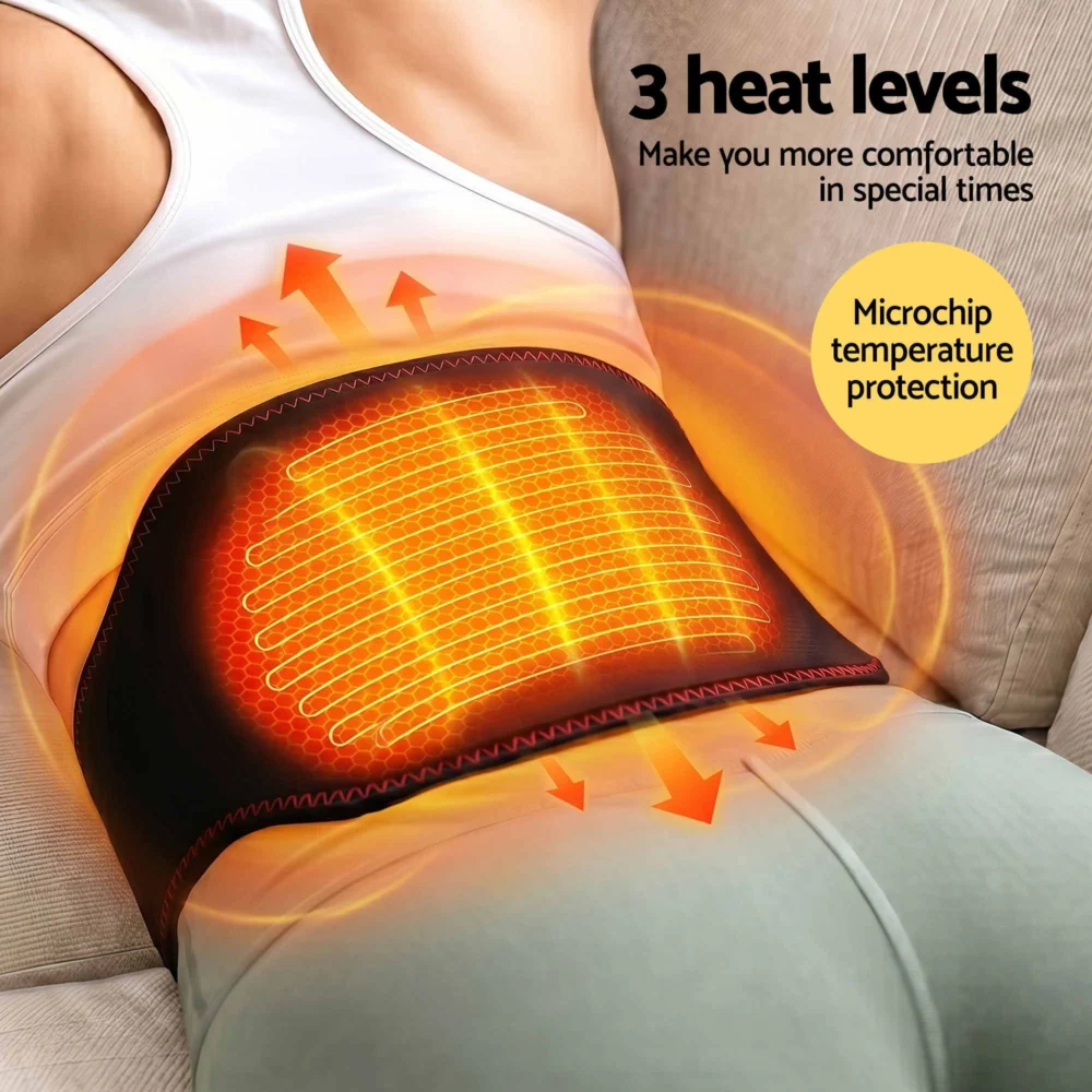 Livemor Back Massager for Sciatica Relief, Airbag Traction & Heat Lumbar Support