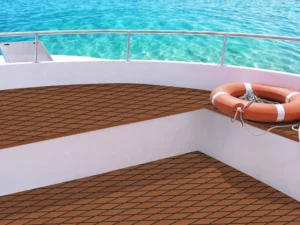 Seamanship EVA Foam Boat Flooring Decking Mat 240x90cm 6mm Diamond Brown