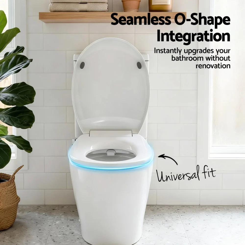 Cefito Non Electric Bidet Toilet Seat O-Shape Dual Nozzle Soft Close WaterMark