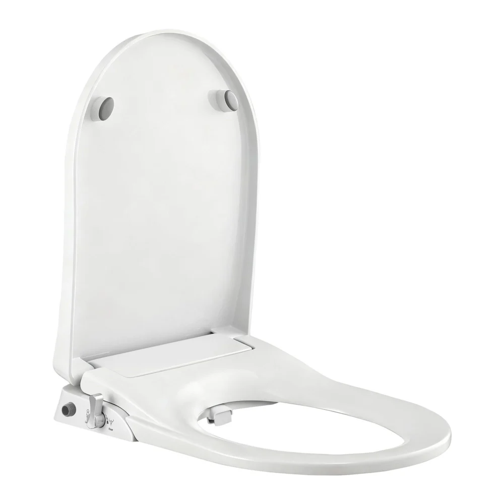 Cefito Non Electric Bidet Toilet Seat D-Shape Dual Nozzle Soft Close WaterMark