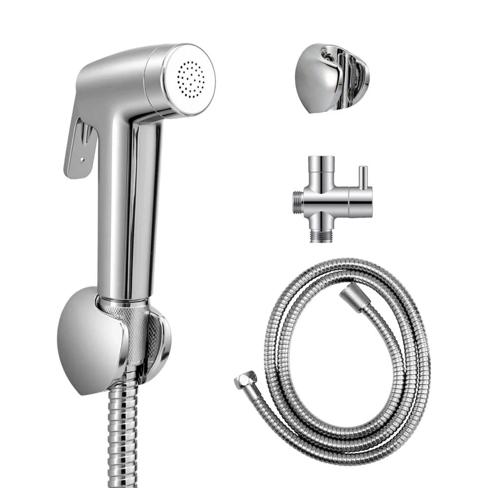 Cefito Handheld Bidet Sprayer for Toilet 1.5m Stainless Steel Hose Jet Spray for
