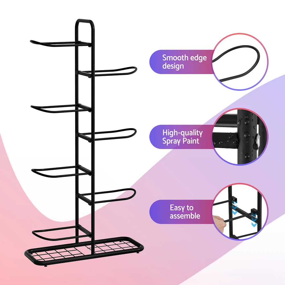 Everfit Ball Storage Rack Sports Equipment Organizer 7-Tier Holder for Garage