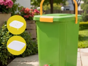 Gardeon 20L Kitchen Compost Bin Food Waste Caddy Drain Tap Green
