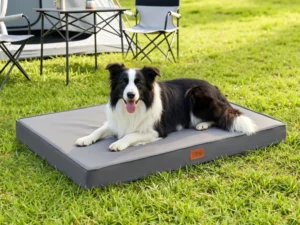 i.Pet Dog Bed Large Water-resistant Egg Crate Foam Orthopedic Pet Mat Grey