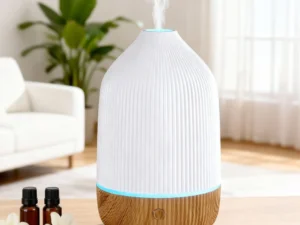 Devanti Ultrasonic Aroma Diffuser Aromatherapy 100ml LED Lights Iron Humidifier